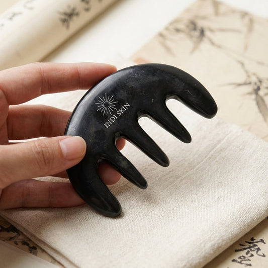 You will be generating high-quality product photos for an online stores product page. The product images should closely match the original products.
Here is the prompt (IMPORTANT!): """In a minimalist, modern aesthetic scene, showcase the Bian Stone