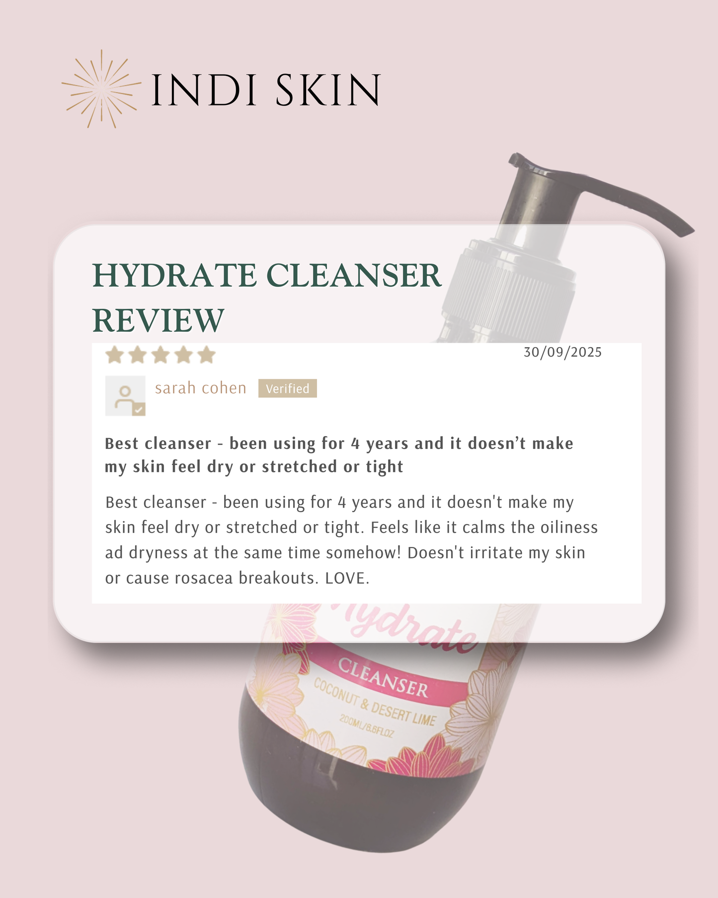 Hydrate Cleanser with Coconut & Desert Lime
