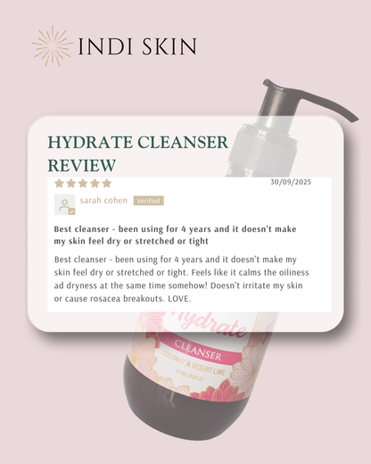 Hydrate Cleanser with Coconut & Desert Lime