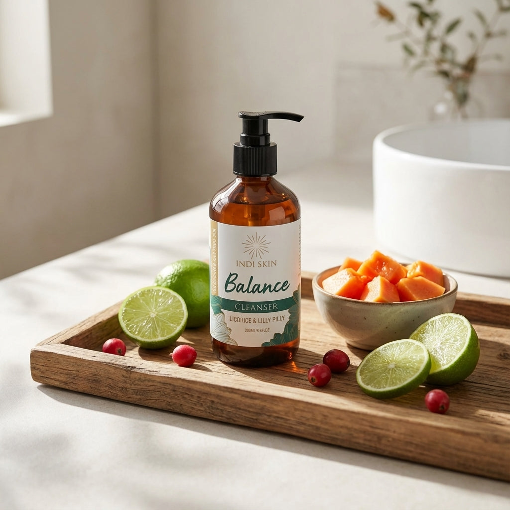 You will be generating high-quality product photos for an online stores product page. The product images should closely match the original products.
      Here is the prompt (IMPORTANT!): """A high-angle, lifestyle setting featuring the cleanser in a brigh