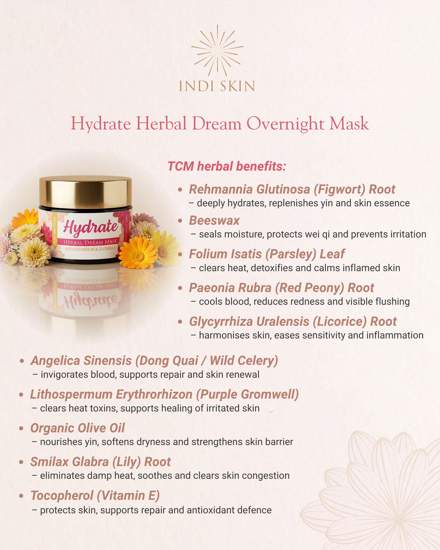 Hydrate Herbal Dream Overnight Mask