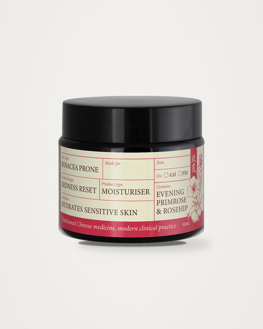 Redness Reset Moisturiser 50ml amber jar